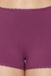 Zivame Medium Rise Full Coverage Boyshorts - Purple Passion — thumbnail 4